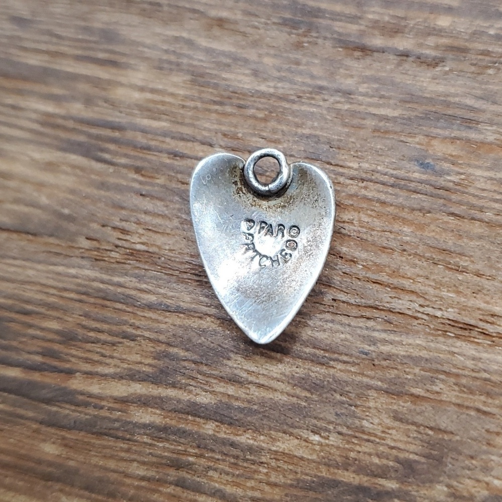 Sterling featuring 12k Gold‎ detailing heart pendant - Picture 2 of 2